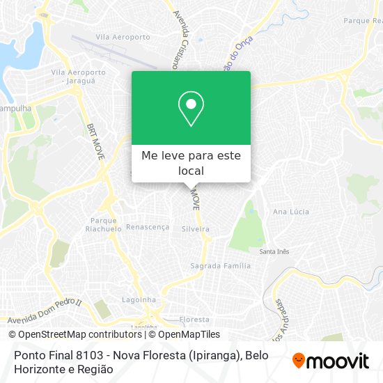 Ponto Final 8103 - Nova Floresta (Ipiranga) mapa