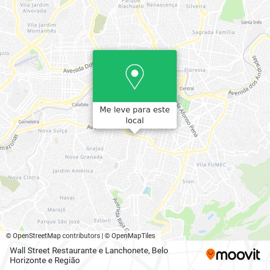 Wall Street Restaurante e Lanchonete mapa