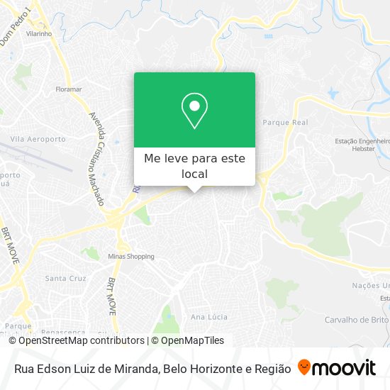 Rua Edson Luiz de Miranda mapa