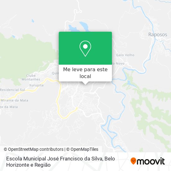 Escola Municipal José Francisco da Silva mapa
