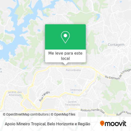 Apoio Mineiro Tropical mapa