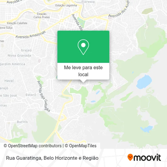 Rua Guaratinga mapa