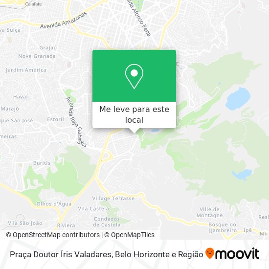 Praça Doutor Íris Valadares mapa