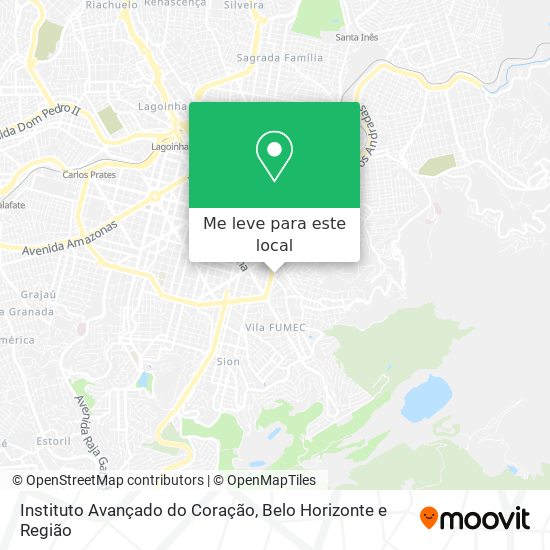 Instituto Avançado do Coração mapa