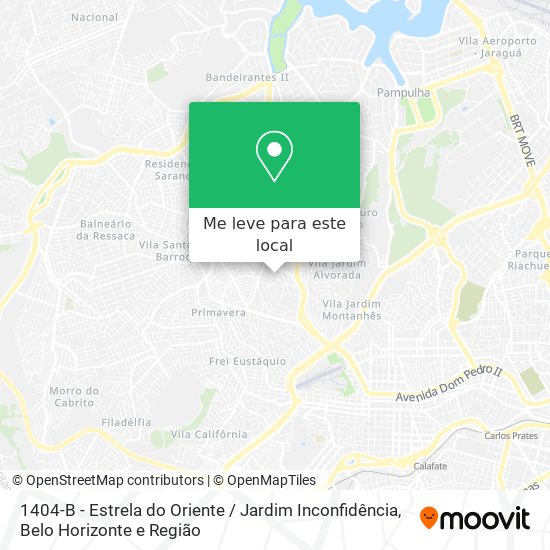 1404-B - Estrela do Oriente / Jardim Inconfidência mapa