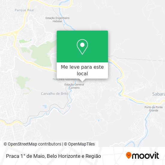 Praca 1° de Maio mapa