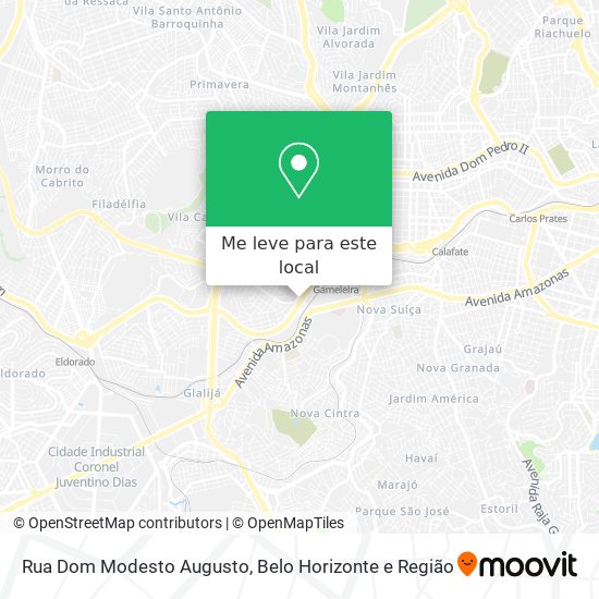 Rua Dom Modesto Augusto mapa