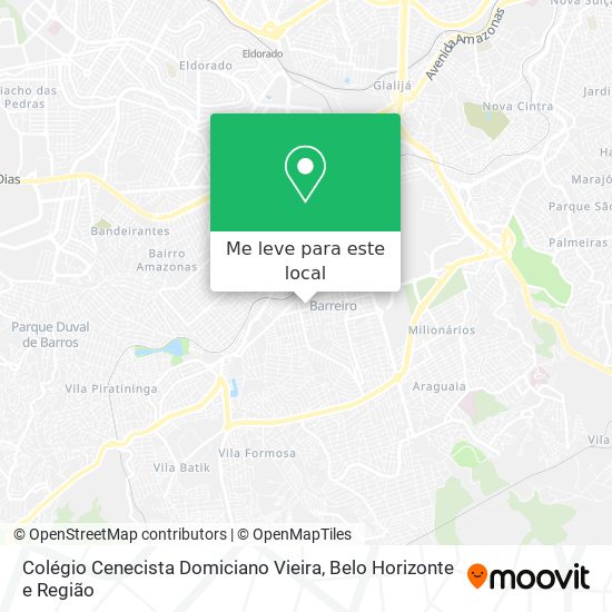Colégio Cenecista Domiciano Vieira mapa