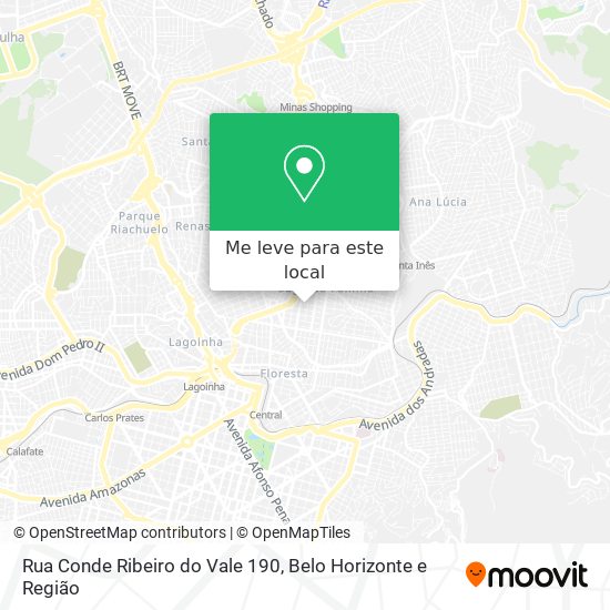 Rua Conde Ribeiro do Vale 190 mapa