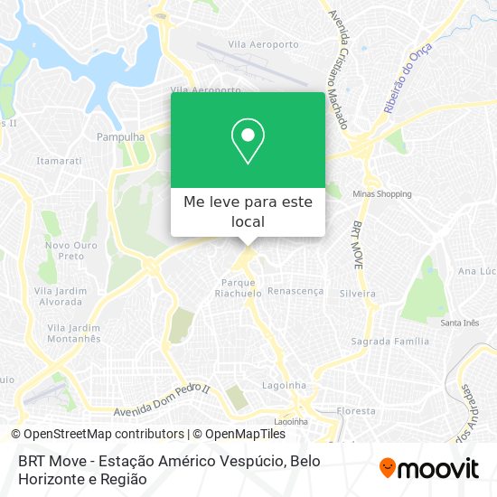 BRT Move - Estação Américo Vespúcio mapa