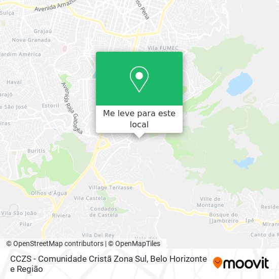 CCZS - Comunidade Cristã Zona Sul mapa