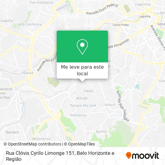 Rua Clóvis Cyrilo Limonge 151 mapa