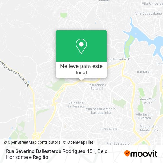 Rua Severino Ballesteros Rodrigues 451 mapa