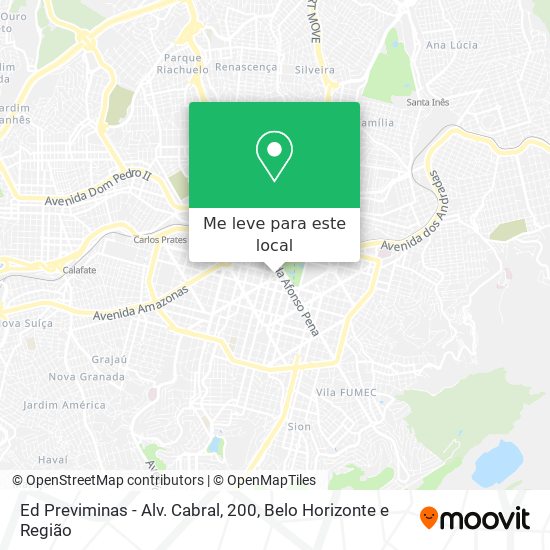 Ed Previminas - Alv. Cabral, 200 mapa