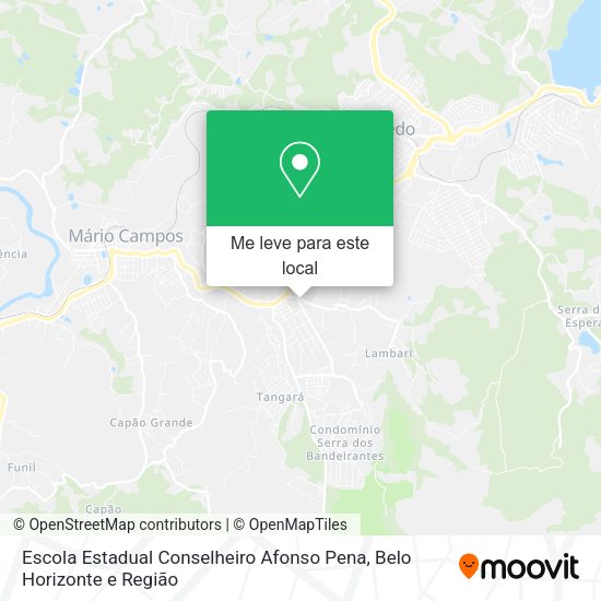 Escola Estadual Conselheiro Afonso Pena mapa
