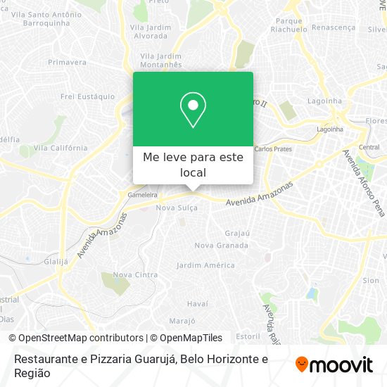 Restaurante e Pizzaria Guarujá mapa
