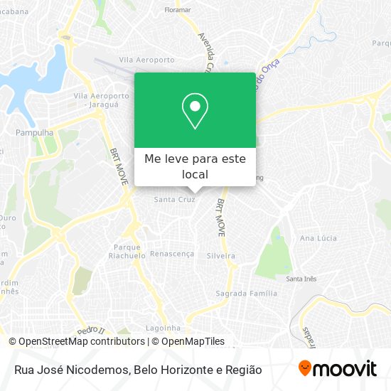 Rua José Nicodemos mapa