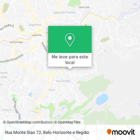 Rua Monte Siao 72 mapa