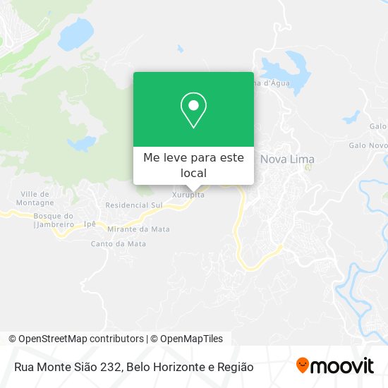 Rua Monte Sião 232 mapa