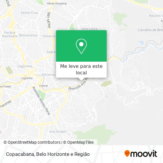 Copacabana mapa