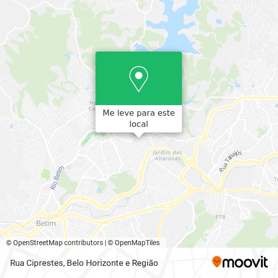 Rua Ciprestes mapa