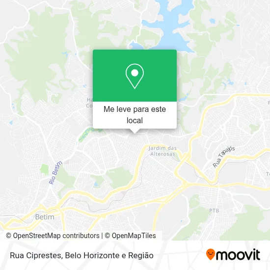 Rua Ciprestes mapa