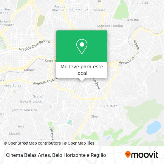 Cinema Belas Artes mapa