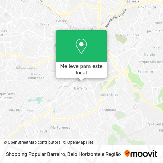 Shopping Popular Barreiro mapa