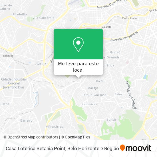Casa Lotérica  Betânia Point mapa