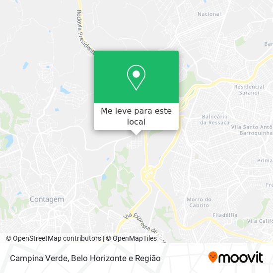 Campina Verde mapa