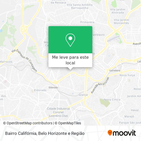 Bairro Califórnia mapa