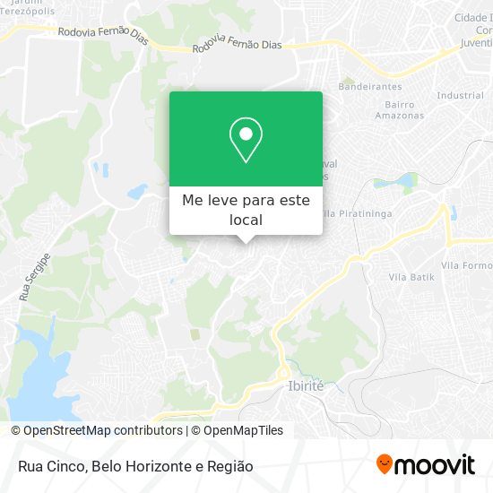 Rua Cinco mapa