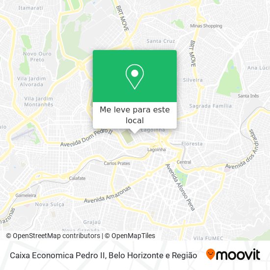 Caixa Economica Pedro II mapa