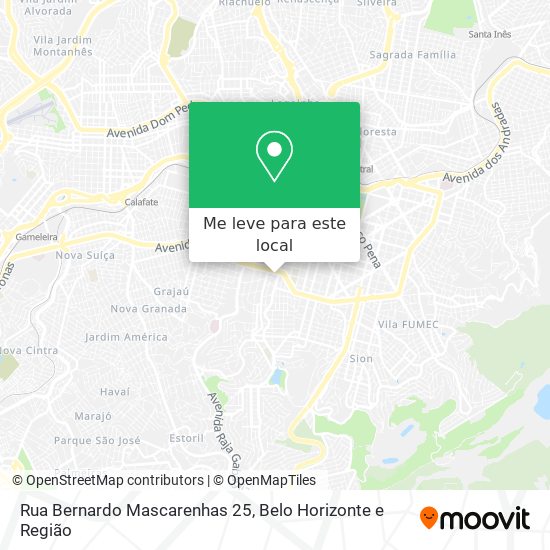 Rua Bernardo Mascarenhas 25 mapa