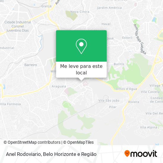 Anel Rodoviario mapa