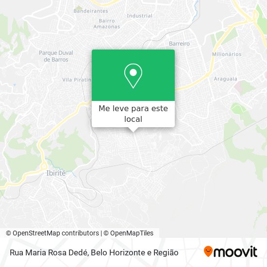 Rua Maria Rosa Dedé mapa