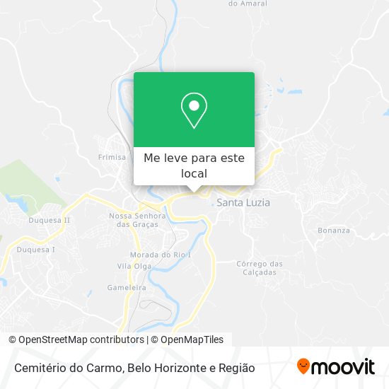 Cemitério do Carmo mapa