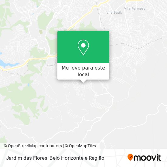 Jardim das Flores mapa