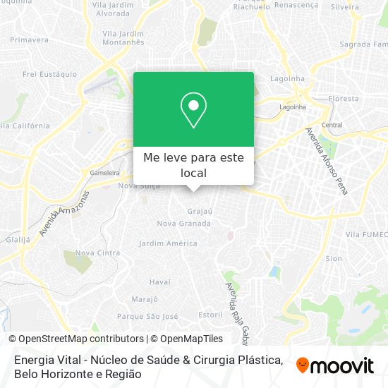 Energia Vital - Núcleo de Saúde & Cirurgia Plástica mapa