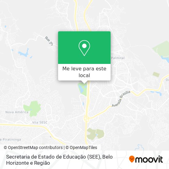 Secretaria de Estado de Educação (SEE) mapa