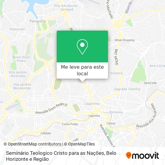 Seminário Teologico Cristo para as Nações mapa