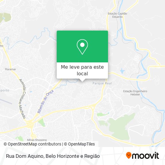 Rua Dom Aquino mapa