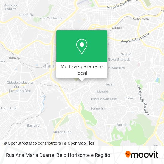 Rua Ana Maria Duarte mapa