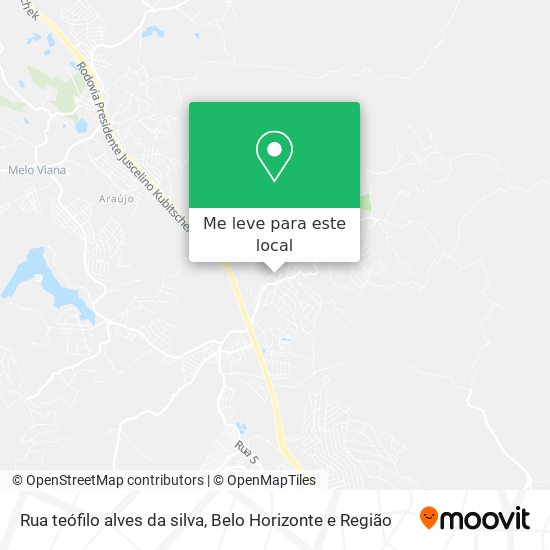 Rua teófilo alves da silva mapa