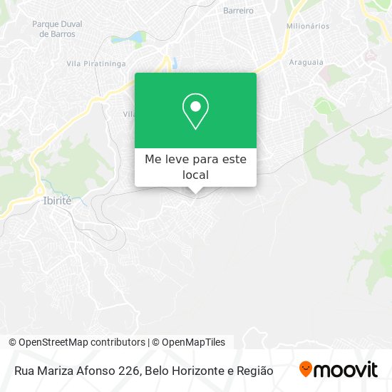Rua Mariza Afonso 226 mapa