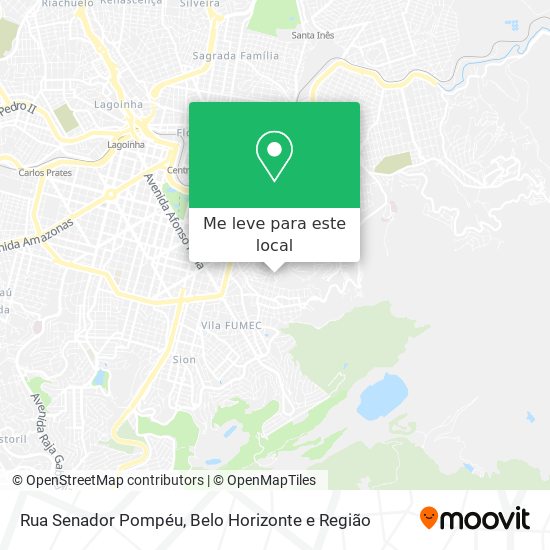 Rua Senador Pompéu mapa