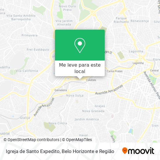 Igreja de Santo Expedito mapa