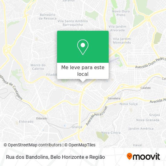 Rua dos Bandolins mapa