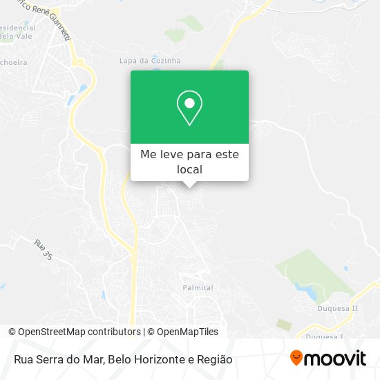 Rua Serra do Mar mapa
