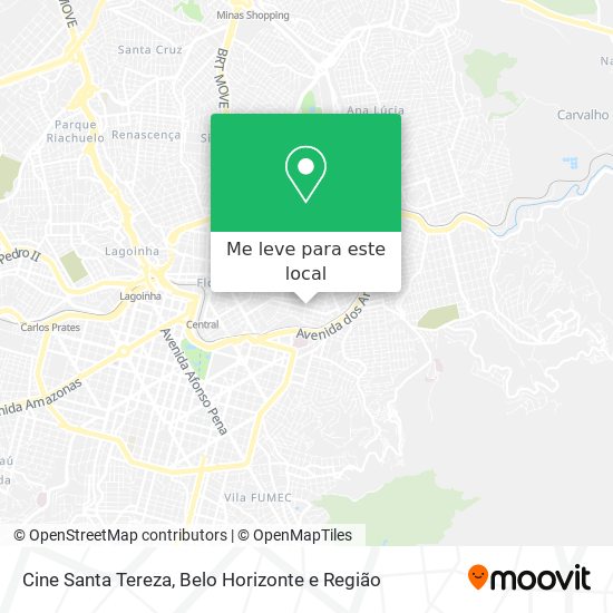 Cine Santa Tereza mapa